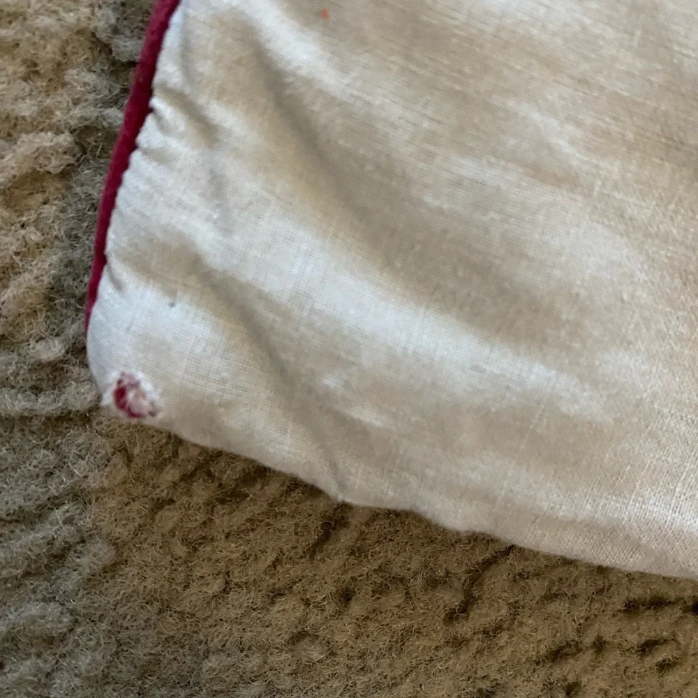2 Pottery Barn Burgundy Velvet Quilted Standard Luxurious Pillow Covers 20 x 26